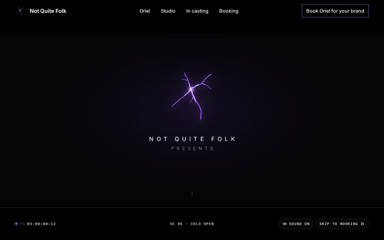 Not Quite Folk: the product's homepage